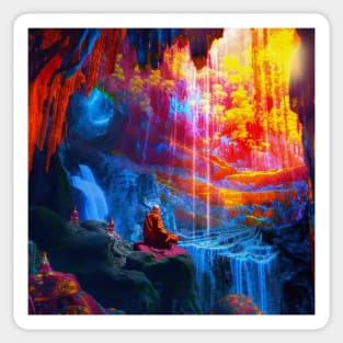 Zen Waterfall Sticker